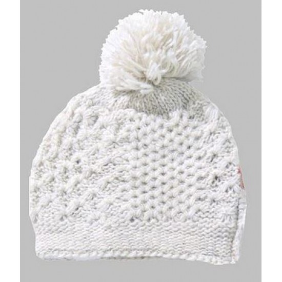 Wool knitted beanie - White (Unisex)